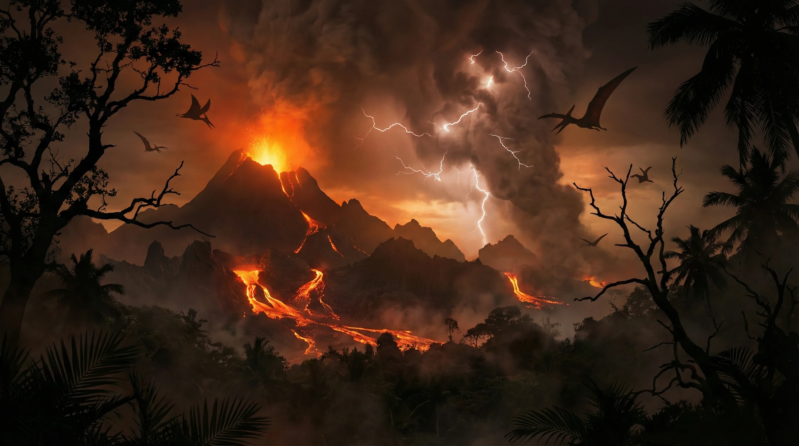 侏罗纪火山岛上的活火山，预示着 凤凰棋牌 的火山赌注挑战